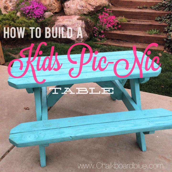 How to Build a Kids Pic Nic Table