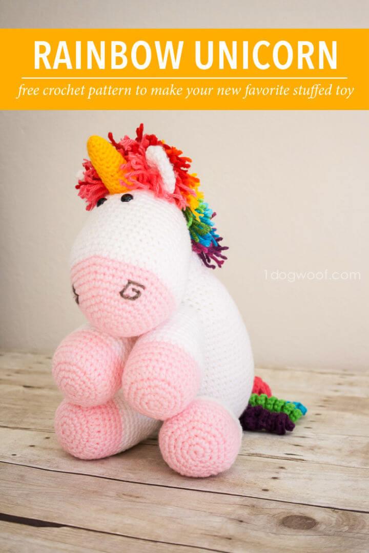 How to Crochet a Rainbow Cuddles Unicorn