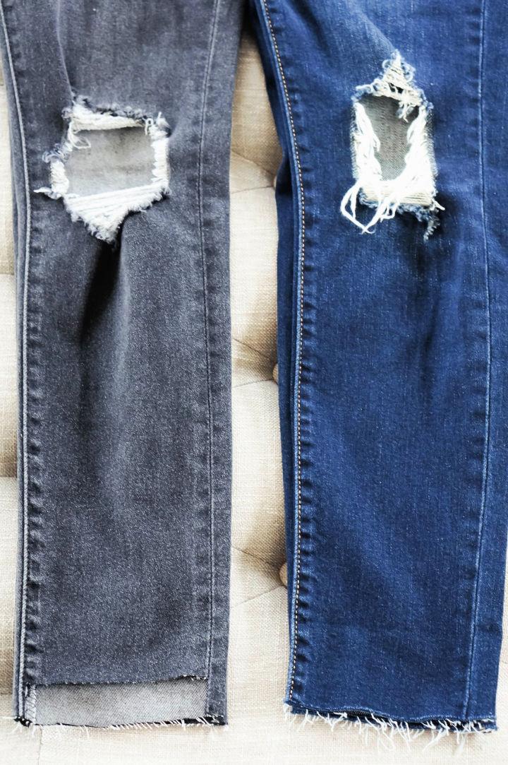 How to Cut The Hem Off Jeans