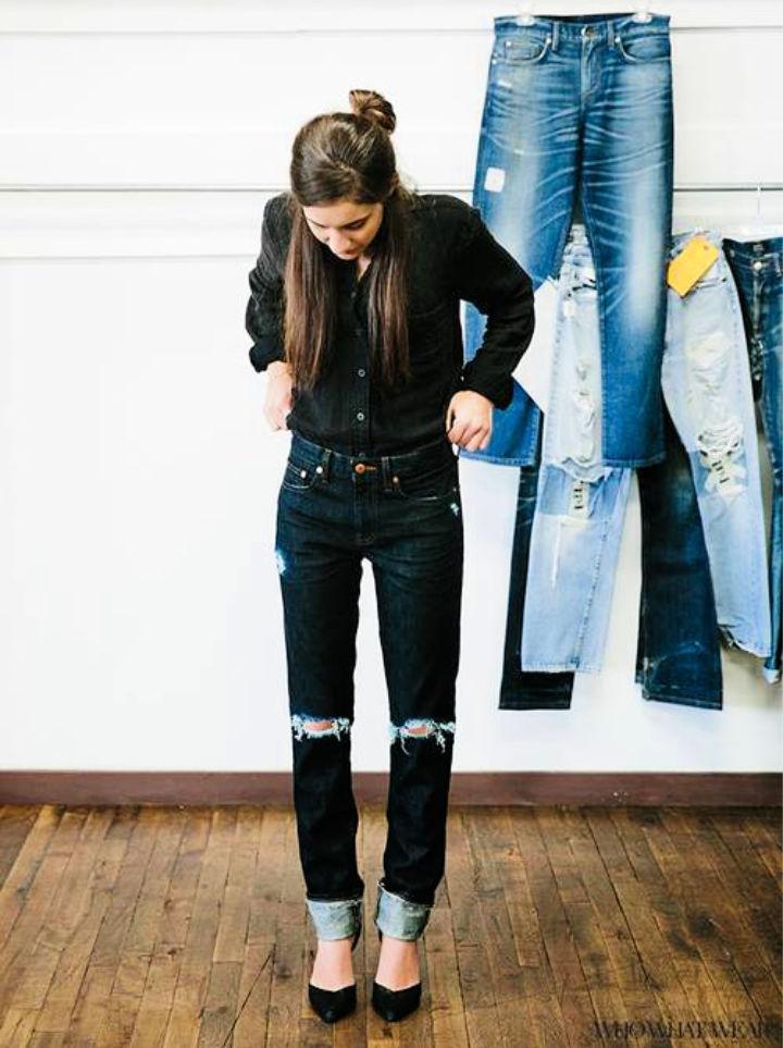 How to Distress Your Denim