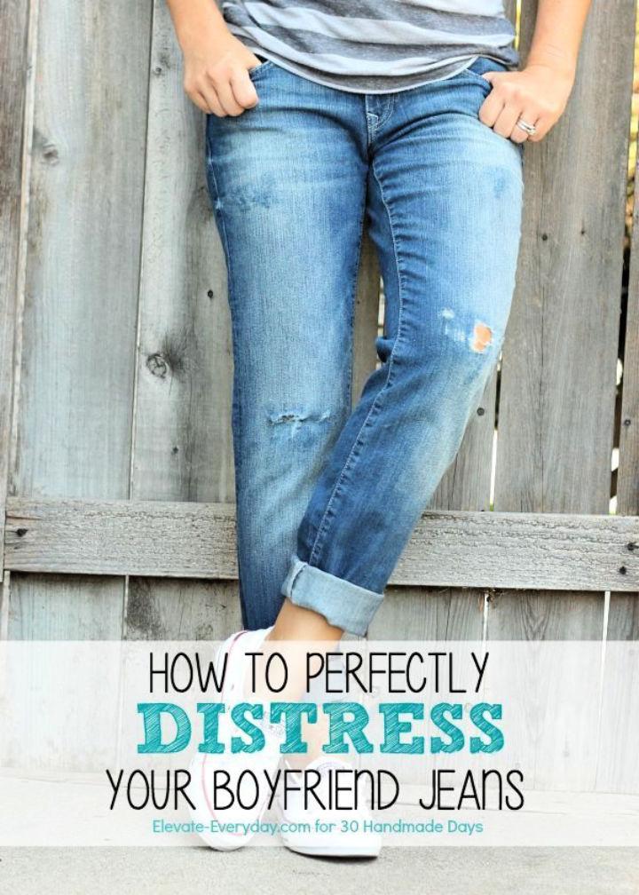 Easy Way to Distressed Jeans