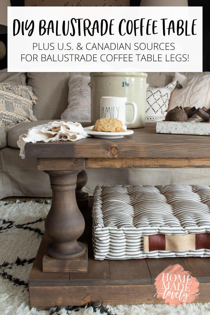 How to Make Balustrade Coffee Table