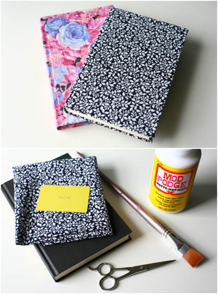 How to Make a Fabric Covered Book