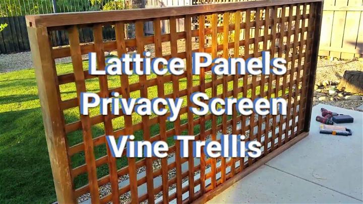 Make Your Own Outdoor Privacy Screen