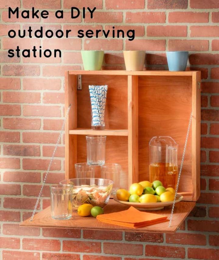 How to Make Outdoor Serving Station