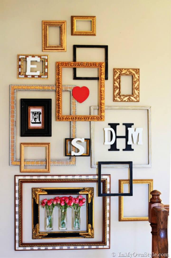 Making Picture Frame Gallery Wall