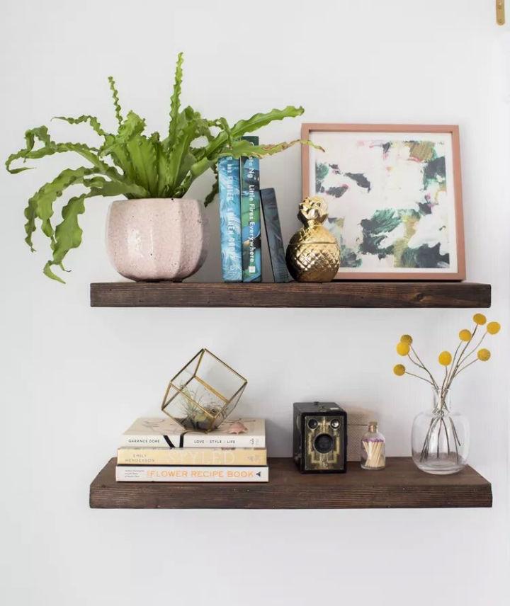 How to Make Rustic Floating Shelves