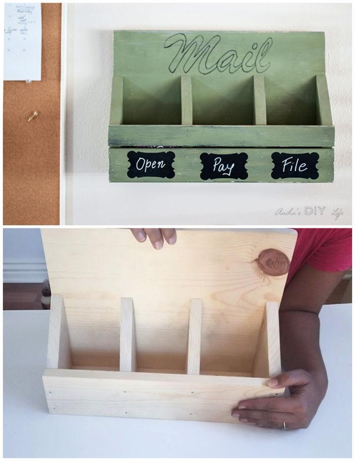 How to Make Wall Mail Organizer