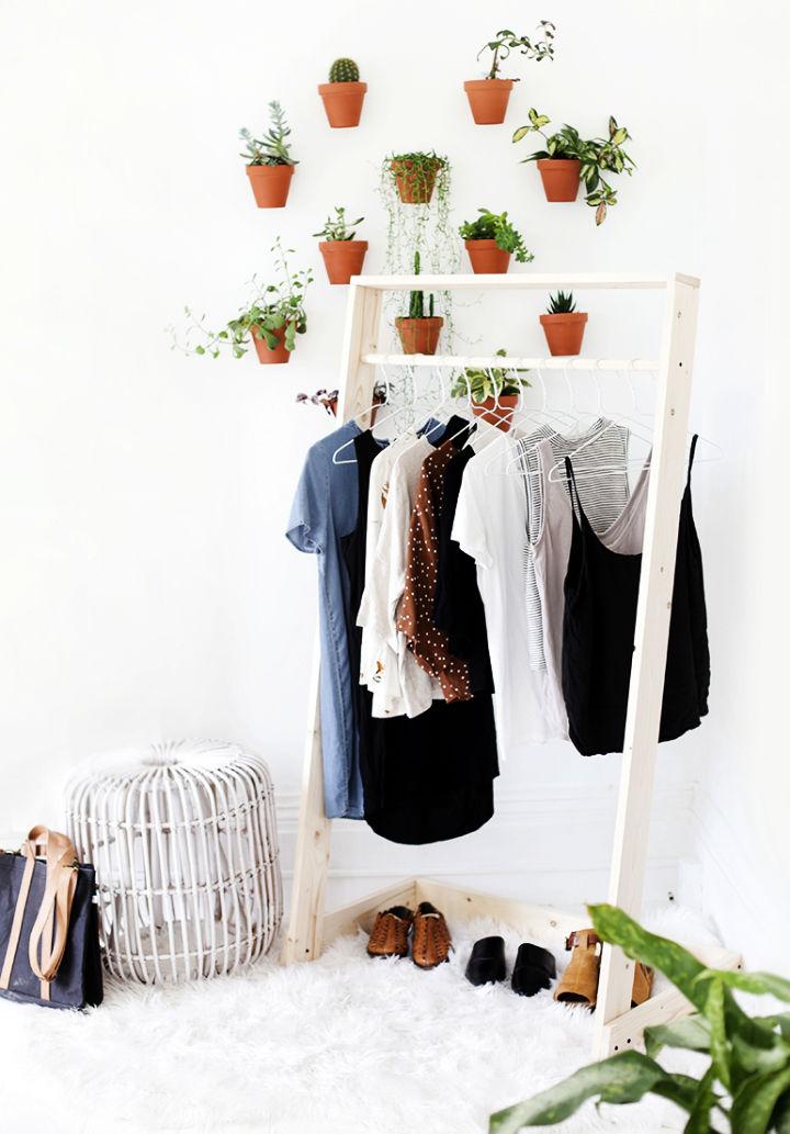 How to Make Wooden Clothing Rack