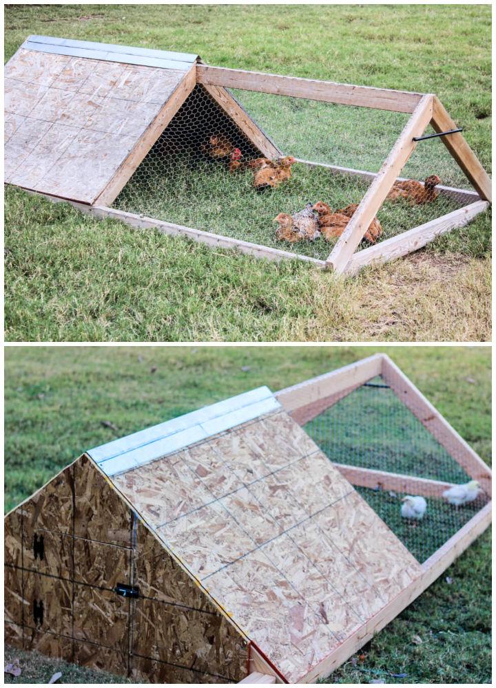 Homemade Plywood Chicken Tractor