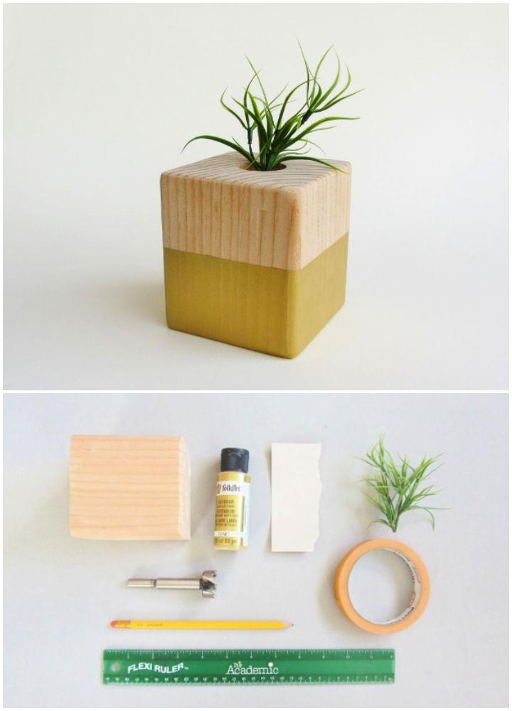How to Make a Wooden Air Plant Holder