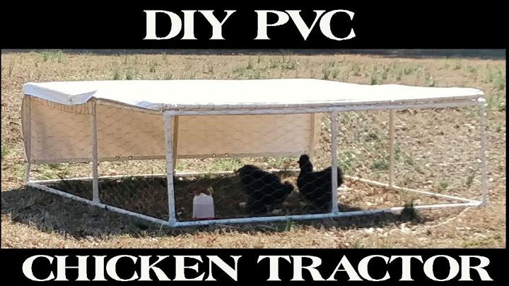 Inexpensive DIY PVC Chicken Tractor