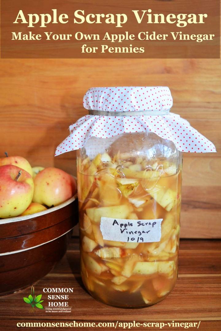 Inexpensive Homemade Apple Cider Vinegar