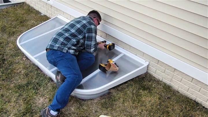 Install Window Well Cover