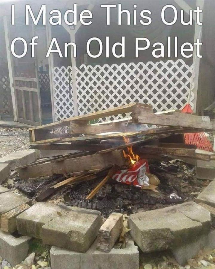 Is pallets safe to burn in fire pit