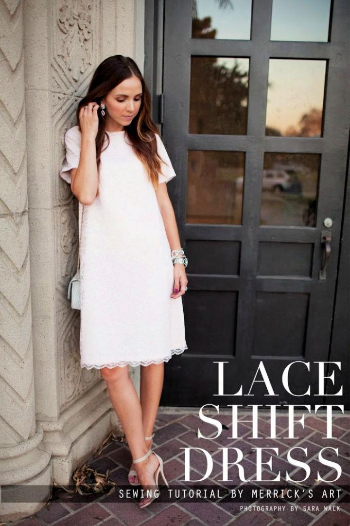 How to Make a Lace Shift Dress