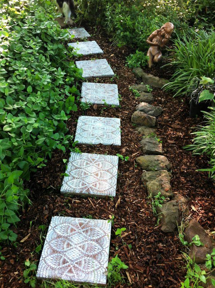 Lace like Stepping Stones Walkway