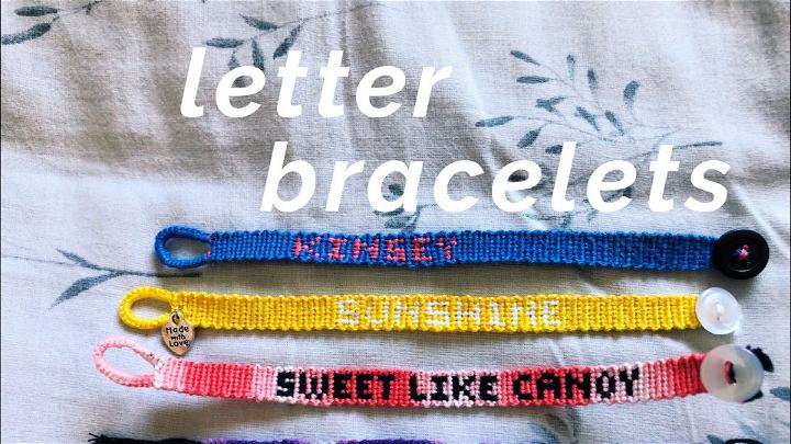 Letter Friendship Bracelet Pattern