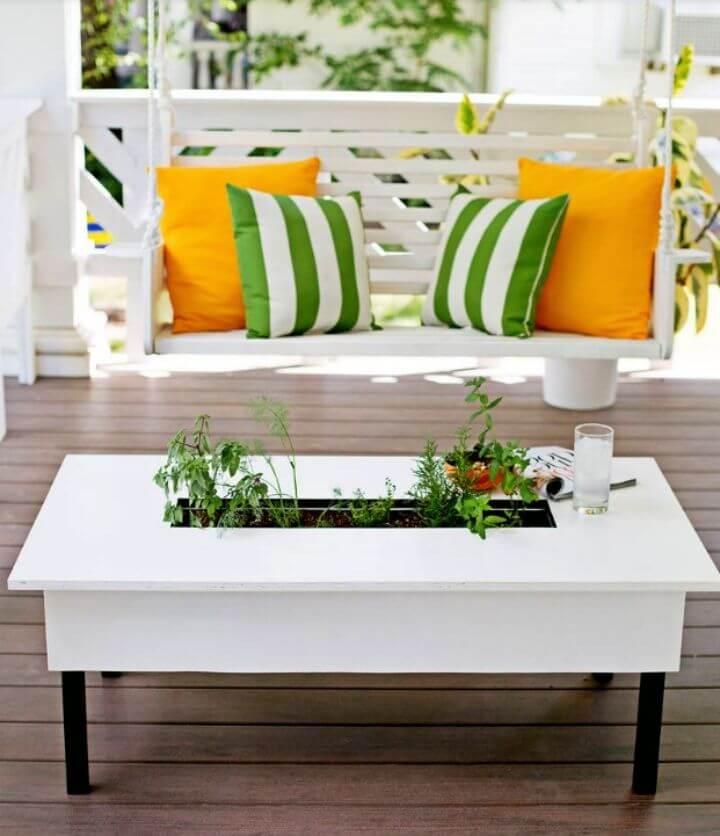 Make Herb Garden Coffee Table