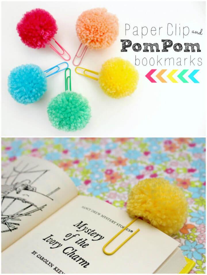 Make Your Own Pom Pom Paper Clips