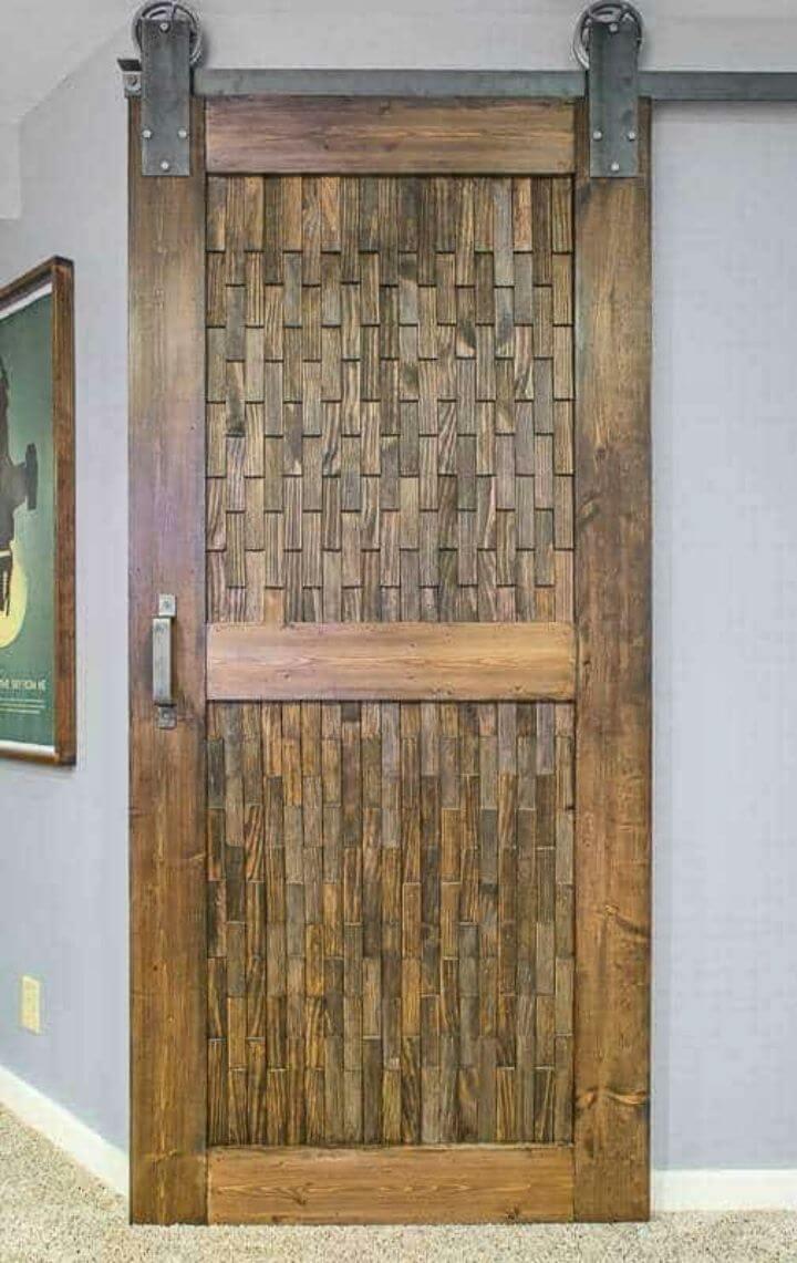 Make Sliding Barn Door With Wood Shim Panels