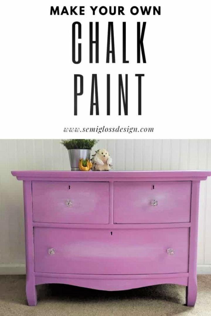 Make Your Own Chalk Painted Dresser