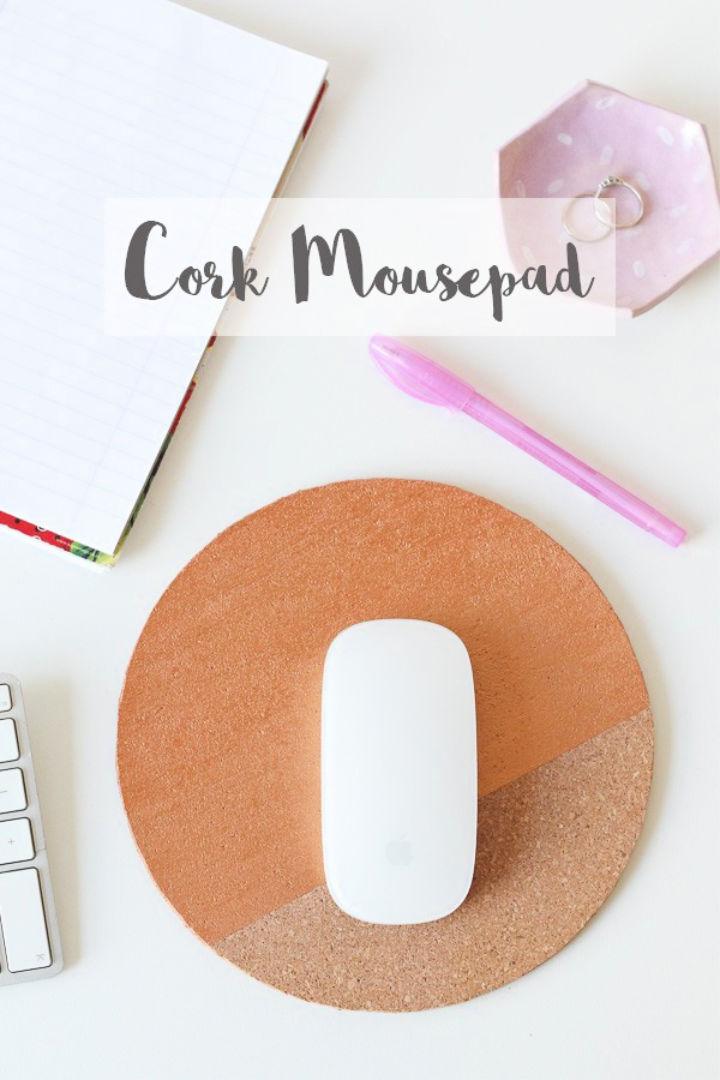 Make a Cork Mouse Pad