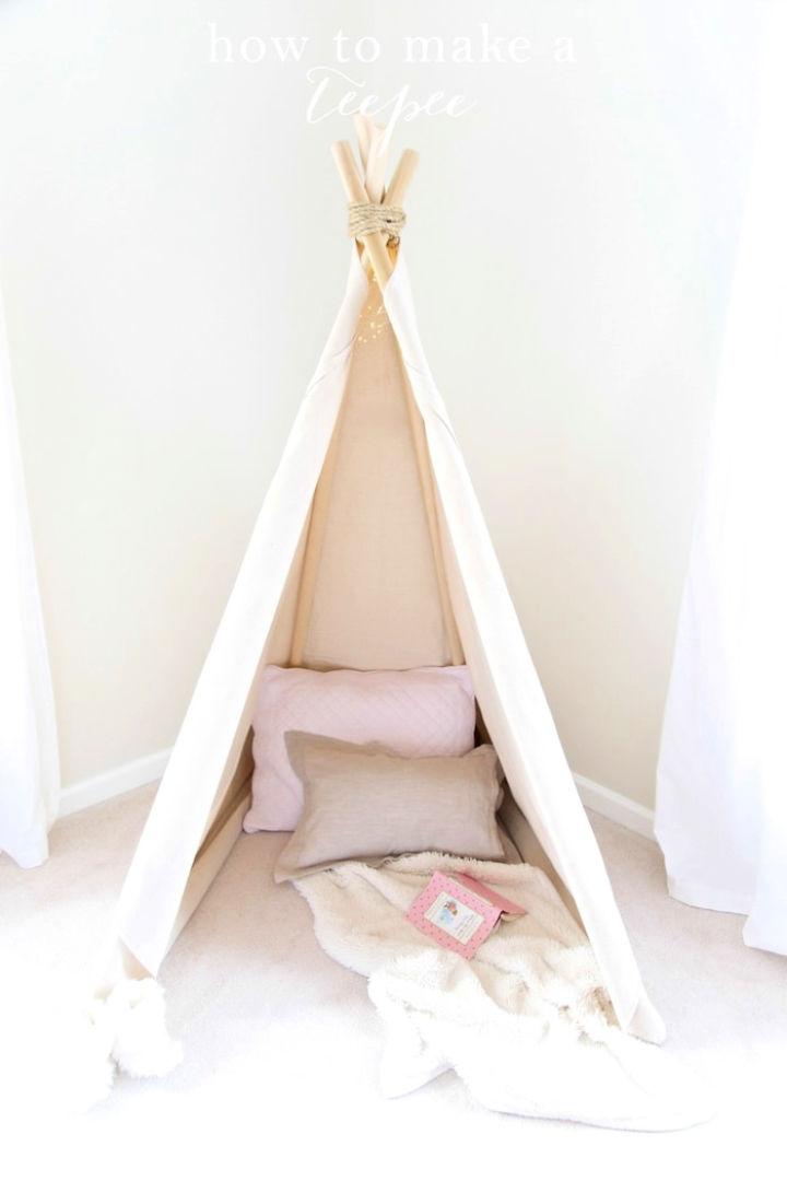 Make a Kids Teepee Without Sewing