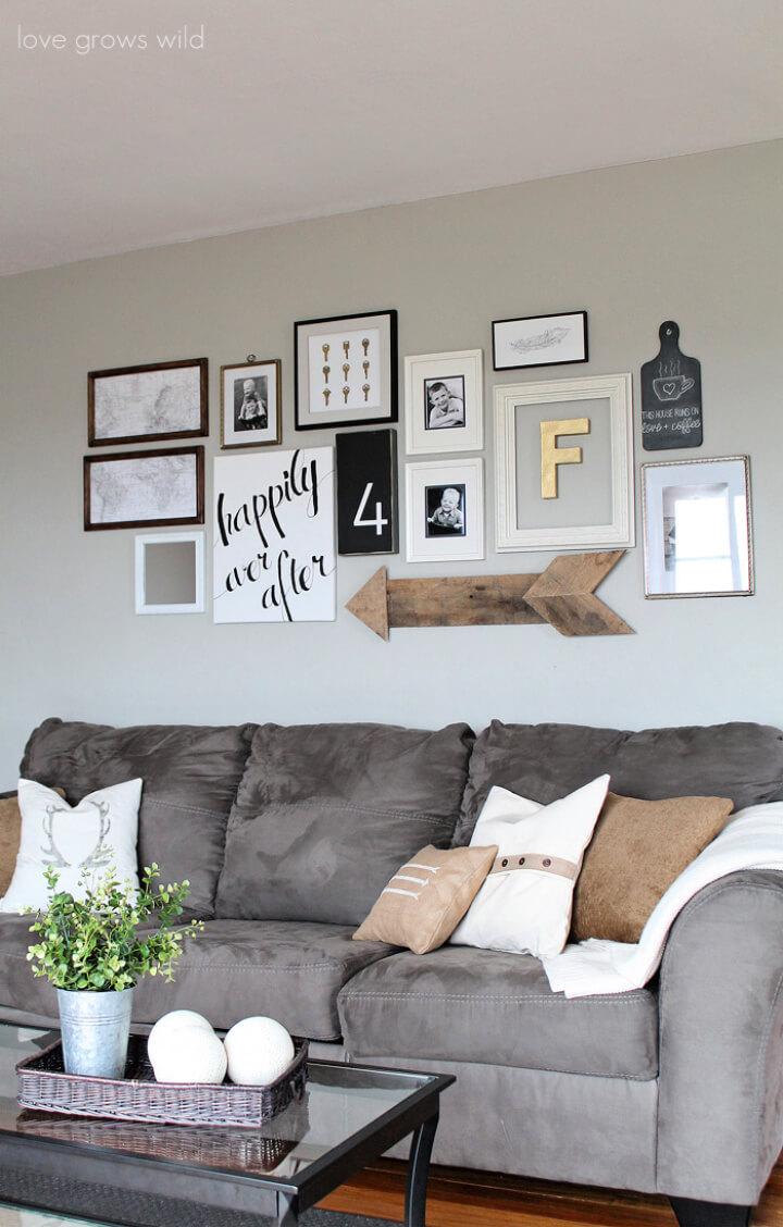 DIY Living Room Gallery Wall