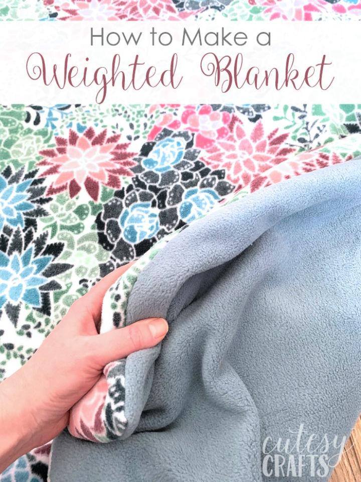 Make a Tie Weighted Blanket from Fleece