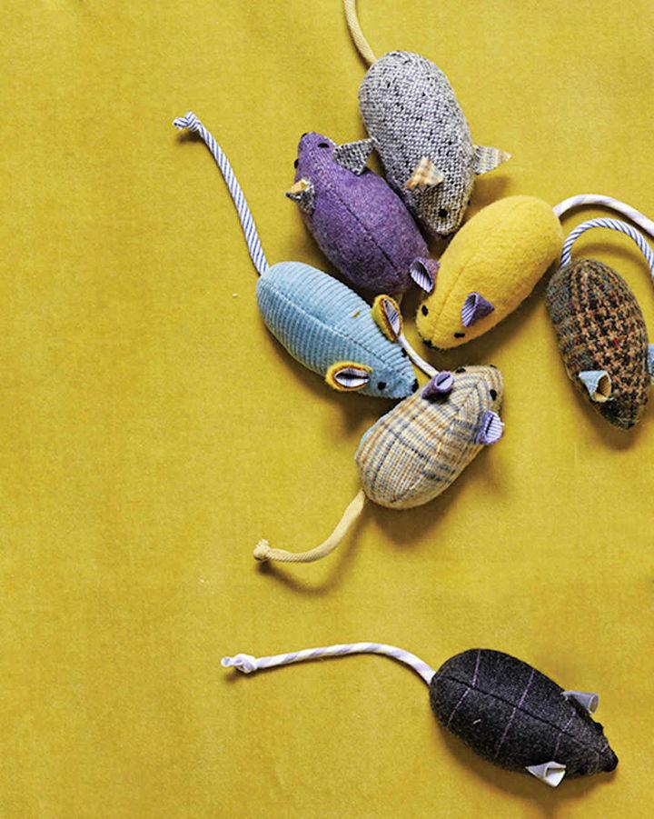 DIY Menswear Mouse Toy for Cat