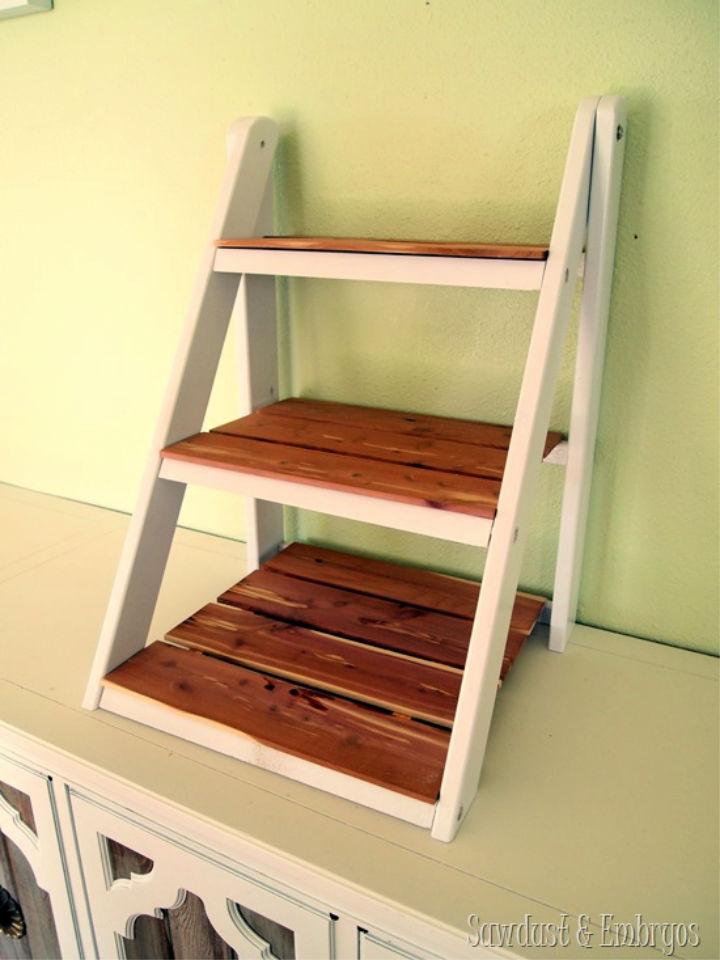 Mini Ladder Shelf for Serving and Organization
