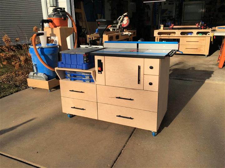 Handmade Mobile Router Table Combo 