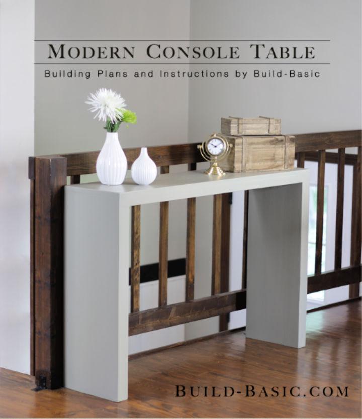 Modern DIY Console Table