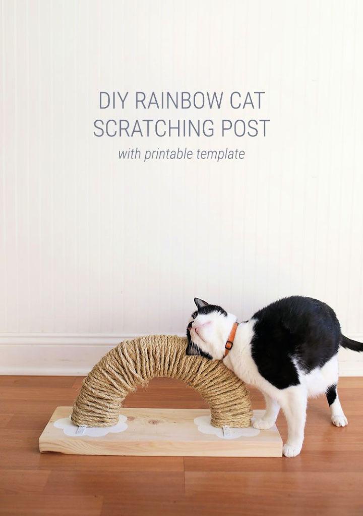 Modern Rainbow Cat Scratch Pad
