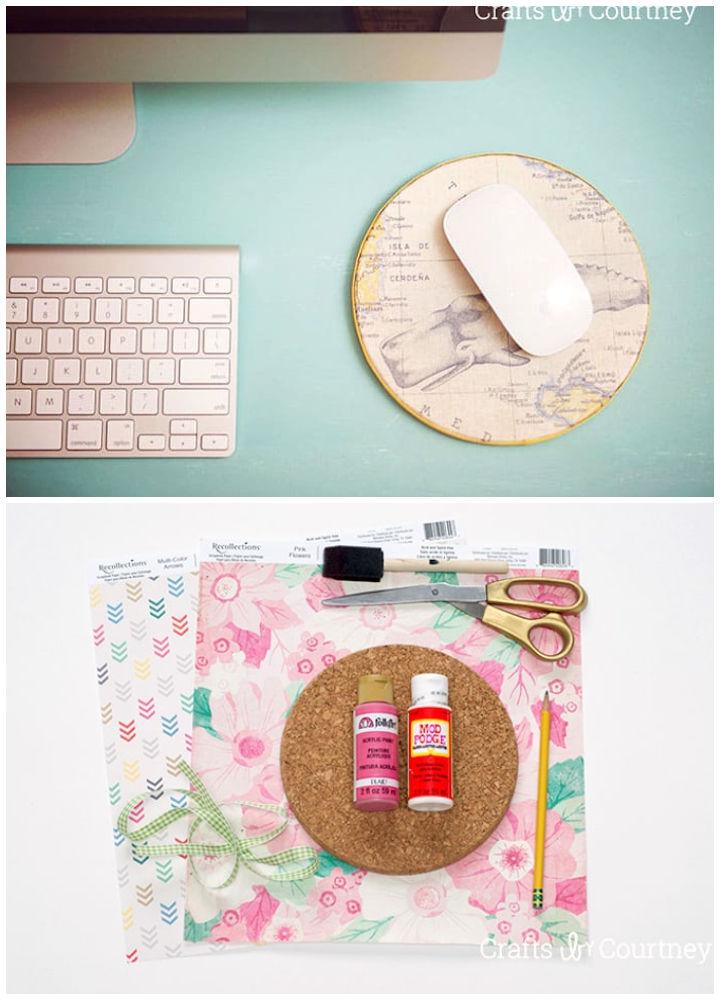 Making a Mouse Pad With Scrapbook Paper