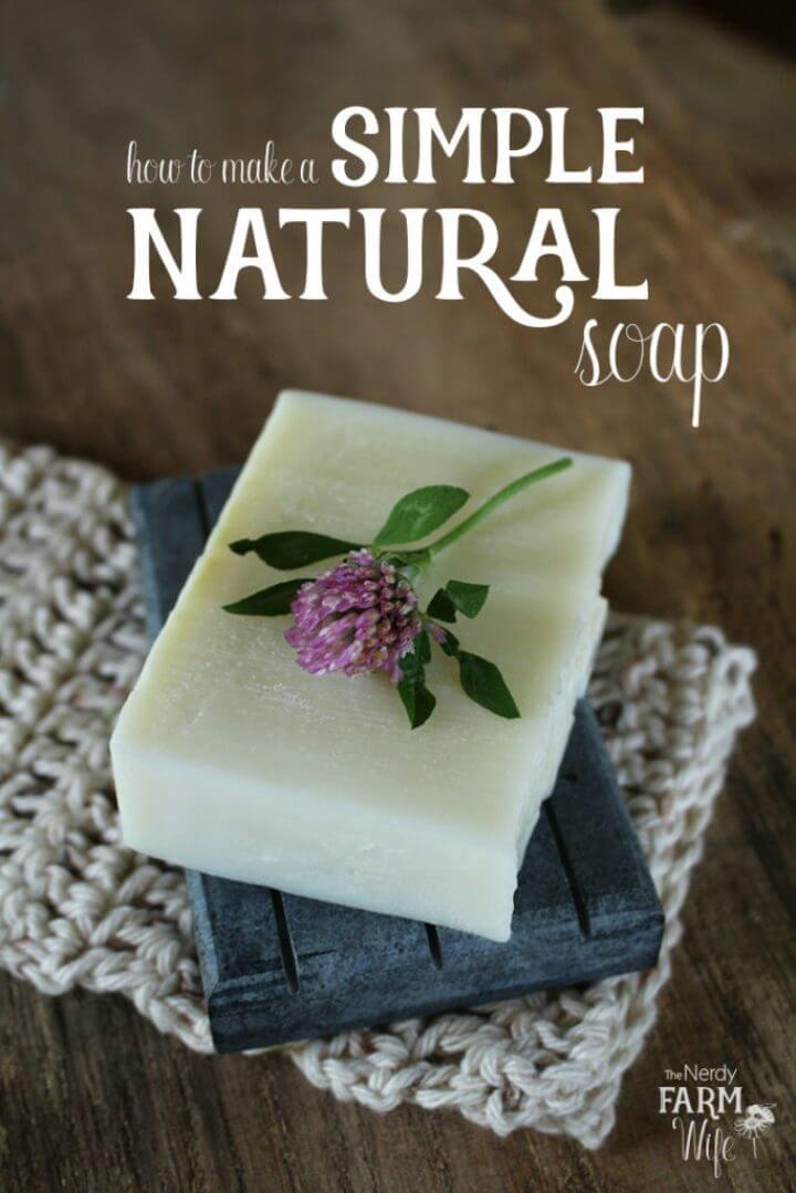 Simple DIY Natural Homemade Soap