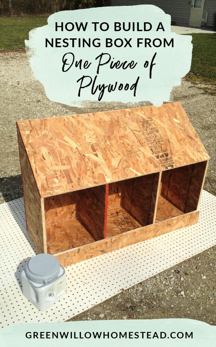 Making a Nesting Boxes Out of Plywood 
