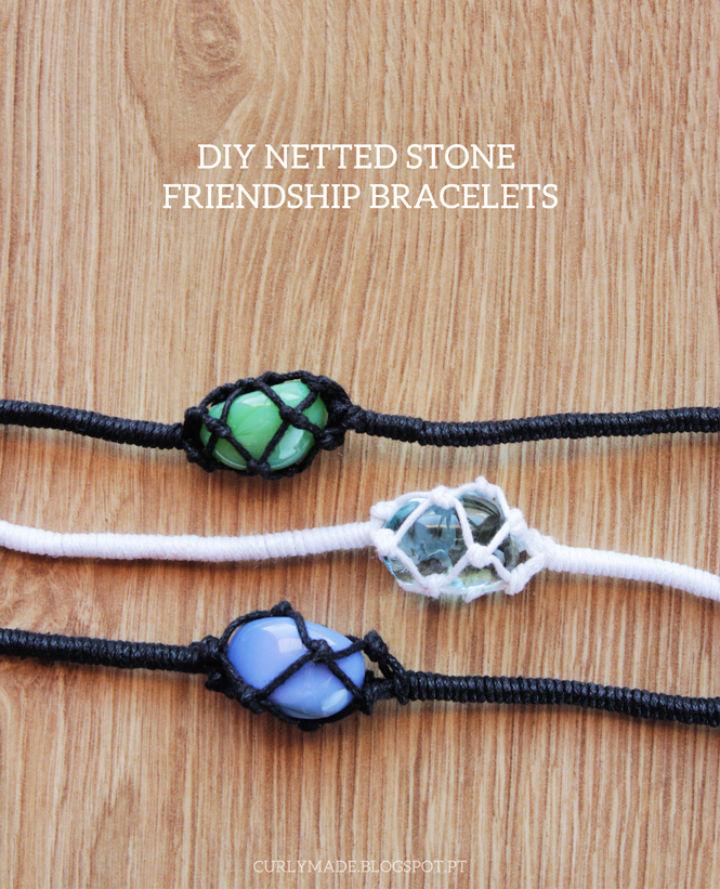 DIY Netted Stone Friendship Bracelet