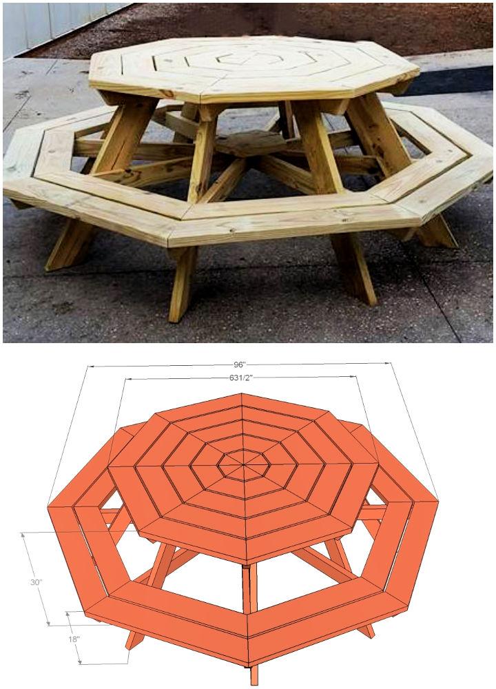 Free Octagon Picnic Table Plans