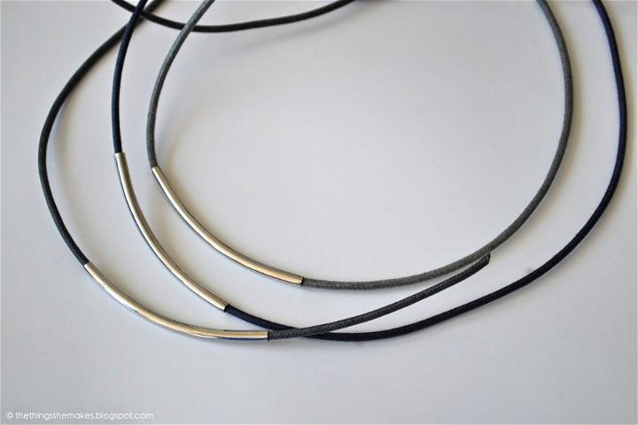 Ombre Cord Curved Bar Friendship Bracelet