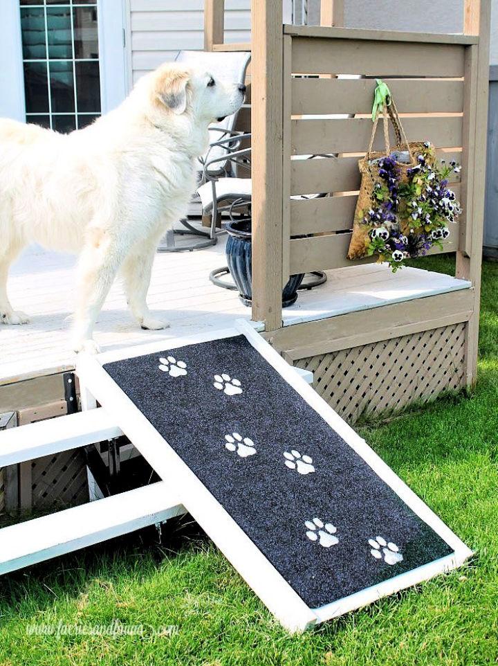 Making an Outdoor Dog Ramp