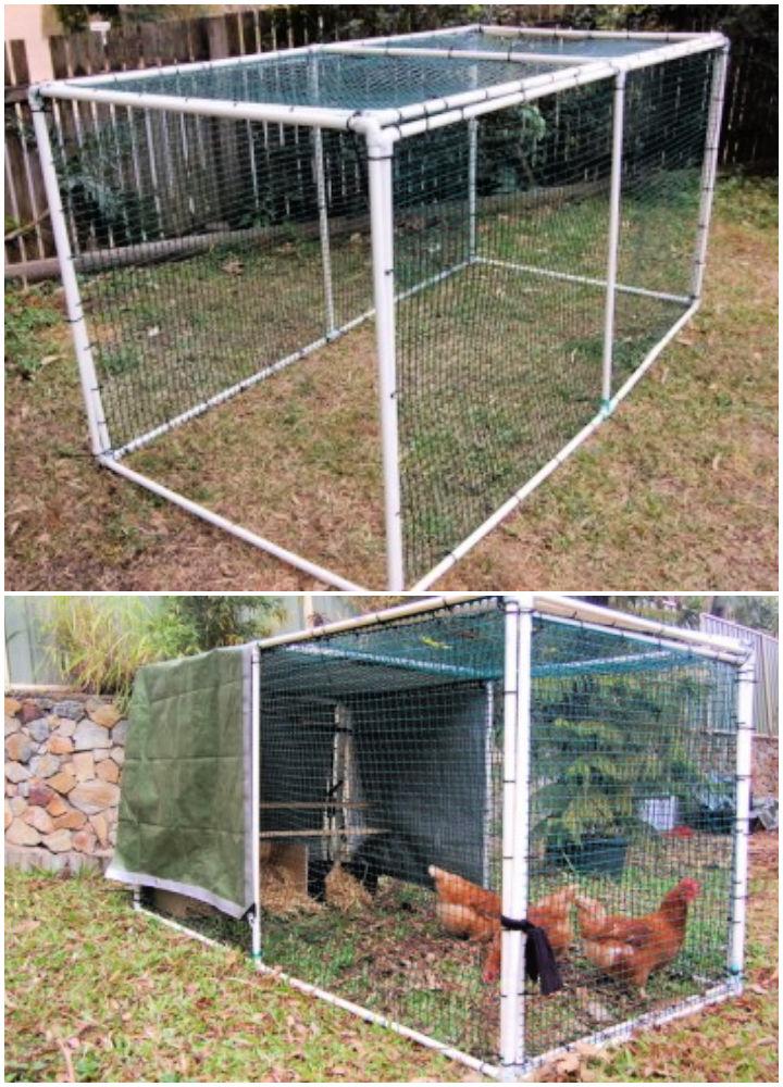 Free PVC Pipe Chicken Tractor Plan