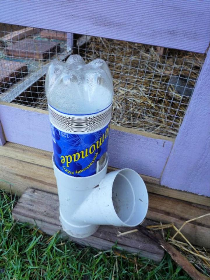 PVC and Soda Bottle Chicken Waterer