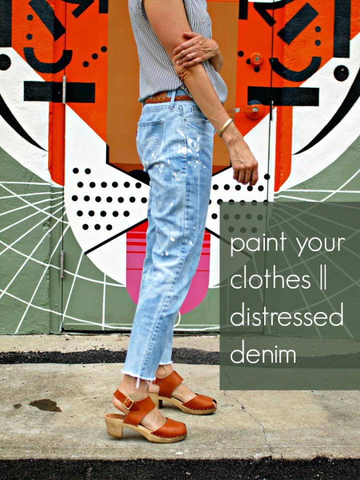 Make Your Own Distressed Jeans