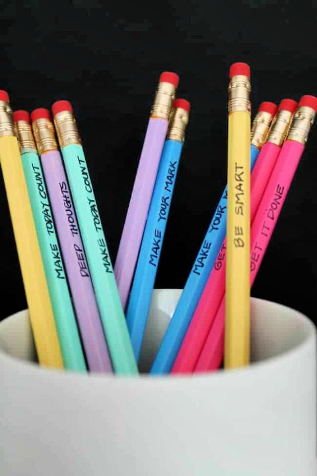 Painted back-to-school Pencils