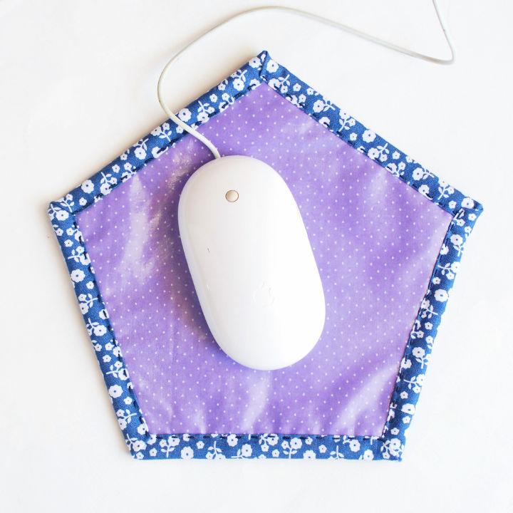 Pentagon Mouse Pad Sewing Pattern