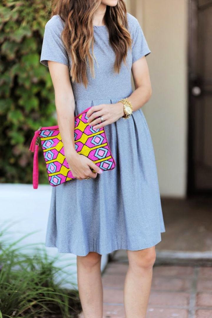 Pleated Fit Flare Dress Pattern