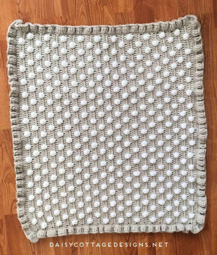 Cool Crochet Polka Dot Puff Baby Blanket Pattern