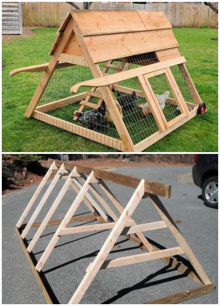 Simple DIY Backyard Chicken Tractor